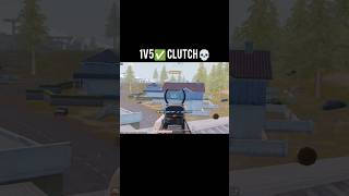 1v5 😨Aggressive💀Clutch ✅bgmi viralvideo viralshorts shorts [upl. by Ellebana249]