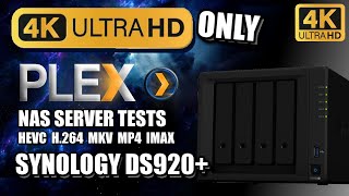 Synology DS920 4K PURE PLEX NAS TESTING [upl. by Releyks362]