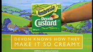 Ambrosia Devon Custard advert  6th June 1998 UK television commercial [upl. by Evadnee]