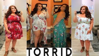 PLUS SIZE Torrid Dresses Try On Haul 👗✨ [upl. by Delahk99]