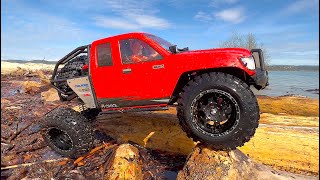 Tough RC Run at Granite Bay Axial SCX6 Honcho [upl. by Ahseat938]