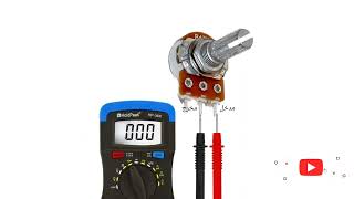 مبدأ عمل المقاومة المتغيرة variable resistor وطريقة فحصها بالأفومتر [upl. by Bolton]