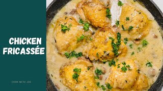 Creamy CHICKEN FRICASSÉE recipe [upl. by Nosraep]