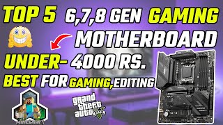 Under 4000 Rs Gaming Motherboards  Best Budget Motherboards for Intel 6th7th amp 8th [upl. by Ruthy]