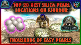 The 20 Best Silica Pearl Locations on Ark Fjordur  Easy Safe Pearl Locations [upl. by Yattirb]