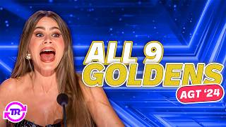 ALL 9 GOLDEN BUZZER AUDITIONS ON AGT 2024 [upl. by Akciret]