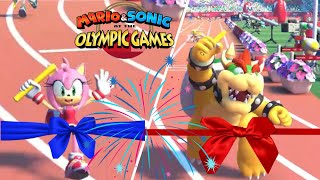 Mario amp Sonic At The Olympic Games Tokyo 2020 （4x100 Relay amp Football [upl. by Chery]