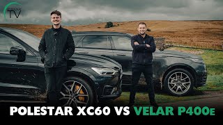 Polestar Volvo XC60 vs Range Rover Velar P400e  Twin Test 4K [upl. by Atiekal]