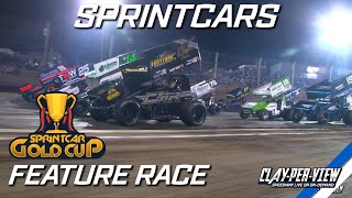 Sprintcars  Gold Cup  Perth Motorplex  30th Mar 2024  ClayPerView [upl. by Yelsel]