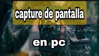 como hacer captura de pantalla en pc [upl. by Cardwell]