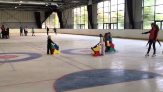 1ier cours de patinage Léa  210913  LOUP GLACE [upl. by Corene]