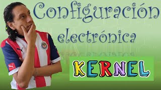 Química 🧠Configuración electrónica KERNEL ejercicios FACILES😄 [upl. by Teraj219]