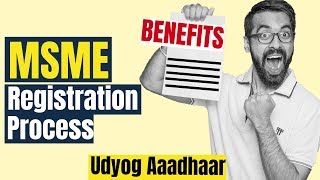 📃MSME  UDYOG AADHAAR Registration Process amp Benefits ✅ Hindi  Do in 5 mins [upl. by Curtice244]