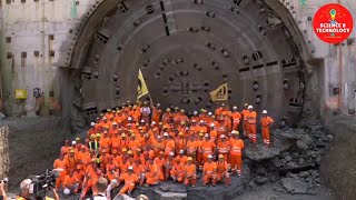 INCREDIBLE SWITZERLAND BIGGEST TUNNEL BORING MACHINE DIAMETERHOW DOES TUNNEL BORING MACHINE WORK [upl. by Koral]