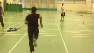 Fast Bowling Action Behind View Slow Motion [upl. by Erastes404]