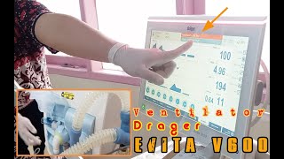 Cara Setting ventilator pasien Type Drager Evita V600 [upl. by Ennaerb]