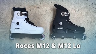 ROCES M12 amp M12 LO White  Aggressive Inline Skates [upl. by Broucek125]