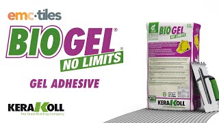 Kerakoll Biogel No Limits Gel Adhesive  EMC Tiles [upl. by Isidor]