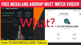 Free Airdrop  Megaland Crypto  Megaland Withdrawal  Megaland Airdrop New Update  Megaland Crypto [upl. by Ecirehc250]