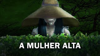 A MULHER ALTA  Hachishakusama   THE SIMS 4 HISTÓRIA DE TERROR [upl. by Ace]