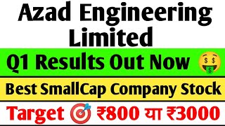 Azad Engineering Q1 Results 2025  Azad Engineering Results Today Azad Engineering share news [upl. by Tabber218]