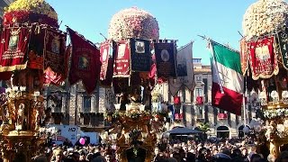 Festa delle Candelore  Sant Agata 3 Febbraio 2014 Catania [upl. by Annoyk]