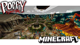 Realistic map  POPPY PLAYTIME Chapter 3 FULL MAP Minecraft Bedrock Map [upl. by Eek]