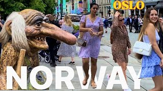 FANTASTIC OSLO NORWAY CENTRAL WALK TOUR [upl. by Langdon]