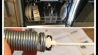 Siemens SpülmaschineGeschirrspüler reparieren Federn an der Tür ersetzen Dishwasher Door Repair [upl. by Banerjee199]