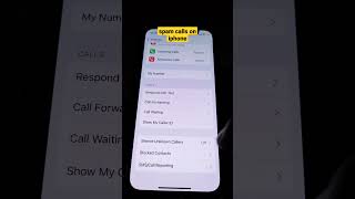 how to stop spam calls block spam calls iphone iphonetips [upl. by Lenhart]