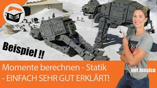 Momente berechnen  Einfach gut erklärt  Berechnung  Beispiel  Jessica hilft dir [upl. by Aitak955]