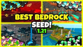 BEST SEED EVER In Minecraft Bedrock 121 [upl. by Suhsoj]