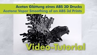 3D ABS Druck glätten mit Aceton  Acetone Vapor Smoothing ABS Print [upl. by Minsat]