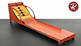 1940s SkeeBall Game Restoration  Wyandotte Skip Ball [upl. by Dylana]