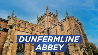 DUNFERMLINE ABBEY  Resting Place of KING ROBERT THE BRUCE  Scotland Walking Tour  4K  60FPS [upl. by Ahrat703]