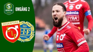 Degerfors IF  GIF Sundsvall  Höjdpunkter  Superettan 2024 Omgång 2 [upl. by Betz636]