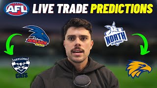 2023 AFL Draft LIVE TRADE Predictions [upl. by Latona]