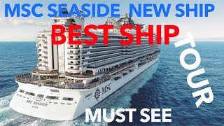 MSC Seaside Review  Full Walkthrough Tour  MSC Cruise Lines [upl. by Arundell906]