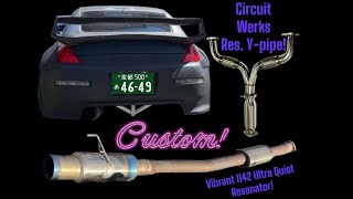 350z Tomei Exhaust w 1142 Vibrant Resonator Mod The best Combo for single exit VQ [upl. by Ahsiekal]