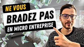 Fixer ses TARIFS en MICRO ENTREPRISE [upl. by Latnahs]