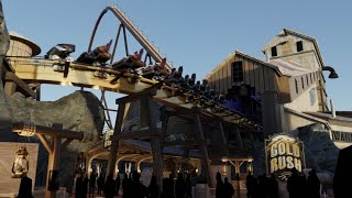 Knotts Berry Farm Giga Concept Preview  Blender Coaster Animation  Gold Rush  Escape Designs [upl. by Halona322]