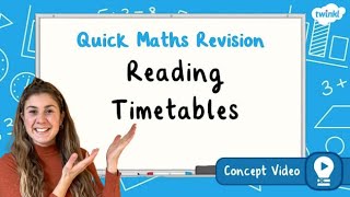 How Do You Read Timetables  KS2 Maths Concept for Kids [upl. by Nawak]