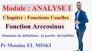 Analyse 1  fonction Arccosinus [upl. by Grimbal]