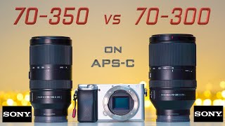 Sony 70350 vs Sony 70300 on APSC  Which Zoom lens is better 🤔  Image amp Video comparison  4K [upl. by Nirej]