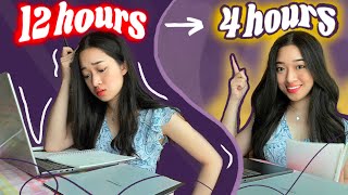 how to learn FAST so studying doesn’t take forever 🤧  StepbyStep Guide [upl. by Nilek694]