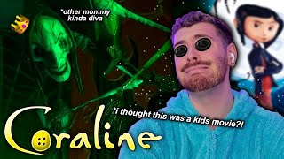 FIRST TIME WATCHING CORALINE properly  coraline reaction [upl. by Chiquia]