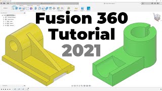 Fusion 360 Tutorial for Absolute Beginners 2021 [upl. by Ahsiemaj638]