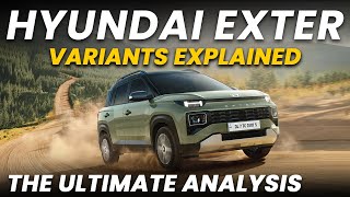 Hyundai Exter Variants Explained  EX EXO S SO SX SXO SXO Connect  July 2023 [upl. by Aihsatal]