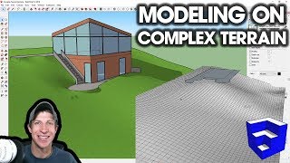 MODELING ON COMPLEX TERRAIN in SketchUp [upl. by Metzger]