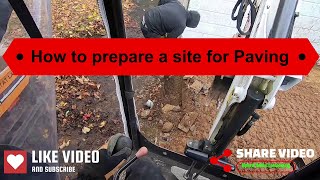 Preparing to Lay a Sandstone Patio Part 1 [upl. by Ytoc]